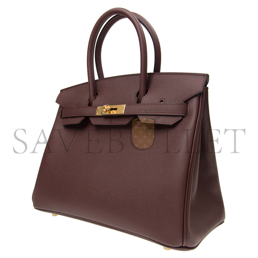 H**mes birkin 25 swift leather bordeaux gold buckle h049362ck20 (25*20*13cm)